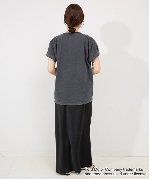 GOOD ROCK SPEED(グッドロックスピード)の「《追加》GOOD ROCK SPEED SLOBE別注 FORD FALCON TEE(Tシャツ/カットソー・レディース・ホワイト/ライトグレー・FREE)」の5枚目の写真