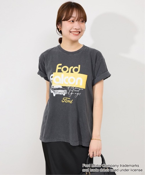 GOOD ROCK SPEED(グッドロックスピード)の「《追加》GOOD ROCK SPEED SLOBE別注 FORD FALCON TEE(Tシャツ/カットソー・レディース・ホワイト/ライトグレー・FREE)」の6枚目の写真
