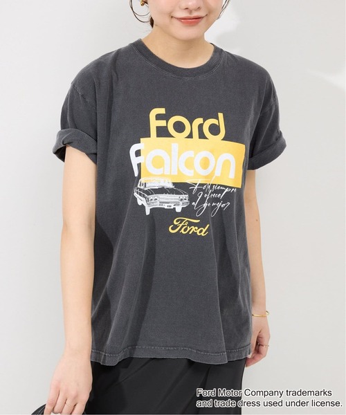 GOOD ROCK SPEED(グッドロックスピード)の「《追加》GOOD ROCK SPEED SLOBE別注 FORD FALCON TEE(Tシャツ/カットソー・レディース・ホワイト/ライトグレー・FREE)」の9枚目の写真