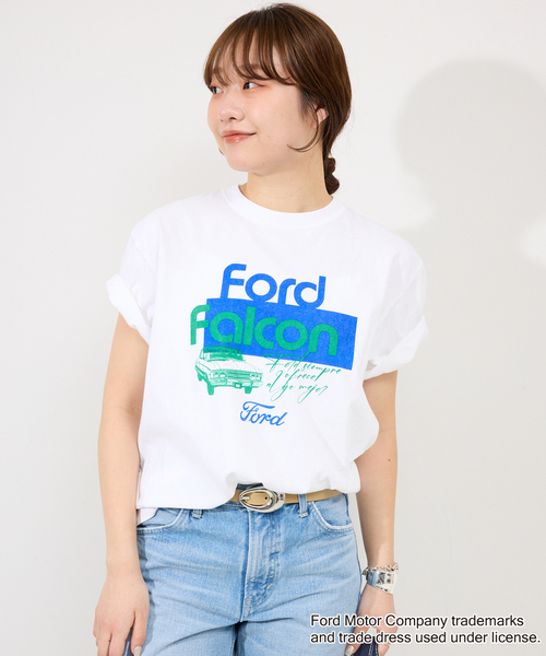GOOD ROCK SPEED(グッドロックスピード)の「《追加》GOOD ROCK SPEED SLOBE別注 FORD FALCON TEE(Tシャツ/カットソー・レディース・ホワイト/ライトグレー・FREE)」の17枚目の写真