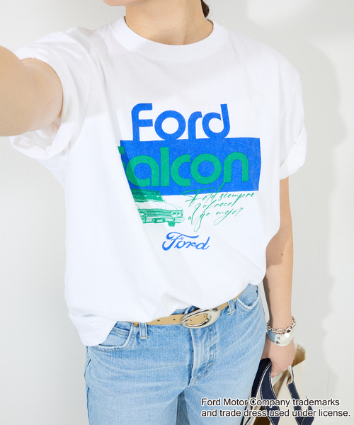 GOOD ROCK SPEED(グッドロックスピード)の「《追加》GOOD ROCK SPEED SLOBE別注 FORD FALCON TEE(Tシャツ/カットソー・レディース・ホワイト/ライトグレー・FREE)」の21枚目の写真