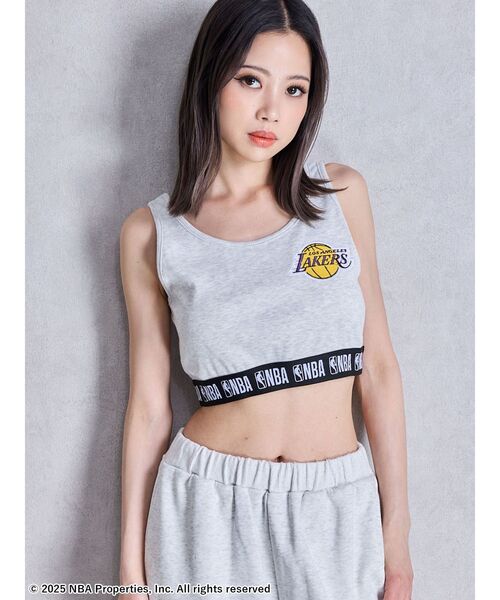 NBA（エヌビーエー）の「NBA SPORTY BUSTIER（キャミソール・レディース・チャコールグレー/オフホワイト/ライトグレー・FREE）」の22枚目の写真