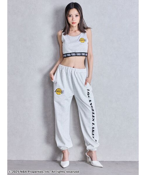 NBA（エヌビーエー）の「NBA SPORTY BUSTIER（キャミソール・レディース・チャコールグレー/オフホワイト/ライトグレー・FREE）」の20枚目の写真