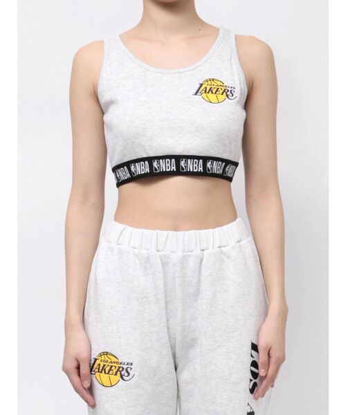 NBA（エヌビーエー）の「NBA SPORTY BUSTIER（キャミソール・レディース・チャコールグレー/オフホワイト/ライトグレー・FREE）」の15枚目の写真