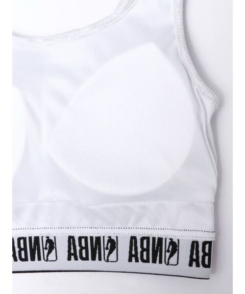 NBA（エヌビーエー）の「NBA SPORTY BUSTIER（キャミソール・レディース・チャコールグレー/オフホワイト/ライトグレー・FREE）」の7枚目の写真