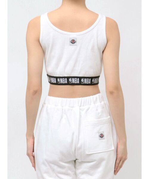 NBA（エヌビーエー）の「NBA SPORTY BUSTIER（キャミソール・レディース・チャコールグレー/オフホワイト/ライトグレー・FREE）」の6枚目の写真