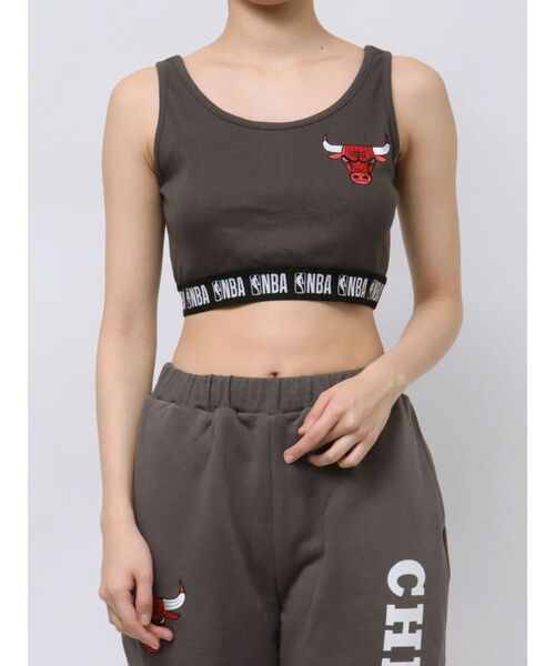 NBA（エヌビーエー）の「NBA SPORTY BUSTIER（キャミソール・レディース・チャコールグレー/オフホワイト/ライトグレー・FREE）」の14枚目の写真