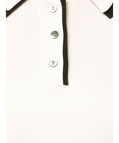 TONAL（トーナル）の「2枚衿ポロニット（ニット/セーター・レディース・オフホワイト/グレー/ライトグリーン・MEDIUM）」の18枚目の写真