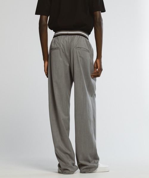 CINOH(チノ)の「SUMMER WOOL ELASTIC PANTS(その他パンツ・メンズ・ブラック/グレー・44/46)」の7枚目の写真