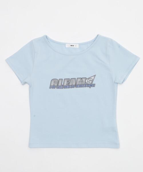 WEGO（ウィゴー）の「WEGO/グラフィックちびT（Tシャツ/カットソー・レディース・サックスブルー/ホワイト・FREE）」の17枚目の写真
