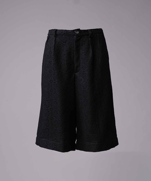 UNISEX》Crochet Like Mesh Prime-Wide Shorts/クロシェライクメッシュ