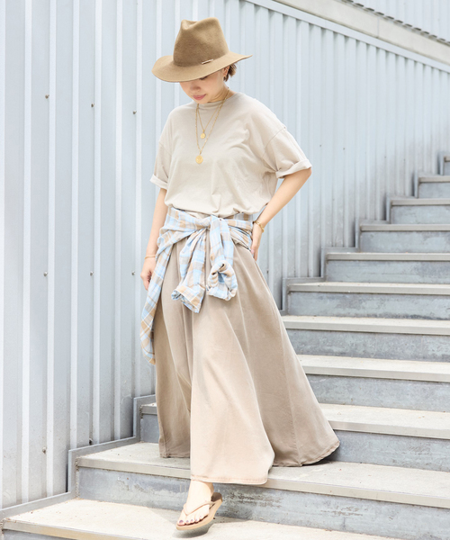 ASHER LA/アッシャー エルエー】FLARE SKIRT（ロング・マキシ丈