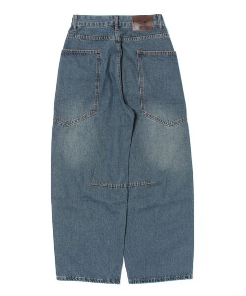 aimoha(アイモハ)の「カーブライン ワイドデニムパンツ(デニムパンツ・レディース・ネイビー・LARGE/MEDIUM/SMALL)」の2枚目の写真