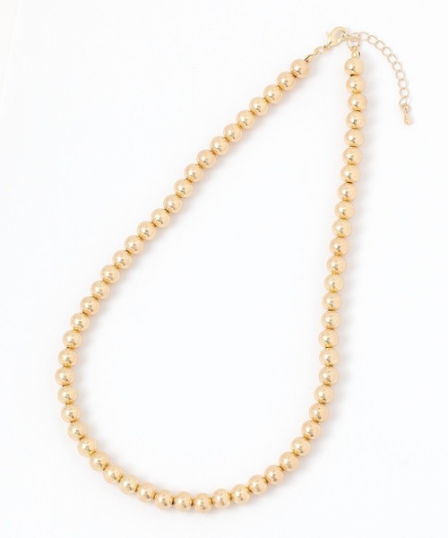 GLOBAL WORK（グローバルワーク）の「真鍮ボールネックレス/459946（ネックレス・レディース・シルバー/ゴールド・ONE SIZE）」の8枚目の写真