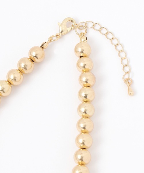 GLOBAL WORK（グローバルワーク）の「真鍮ボールネックレス/459946（ネックレス・レディース・シルバー/ゴールド・ONE SIZE）」の9枚目の写真