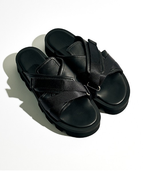 PADRONE(パドローネ)の「【PADRONE/パドローネ】CS MULTISTRAP SANDALS(サンダル・メンズ・ブラック・40/41)」の14枚目の写真