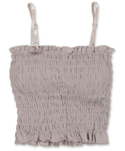 セール】肩ひも取り外し可能/カップ付きベアトップ/キャミソール