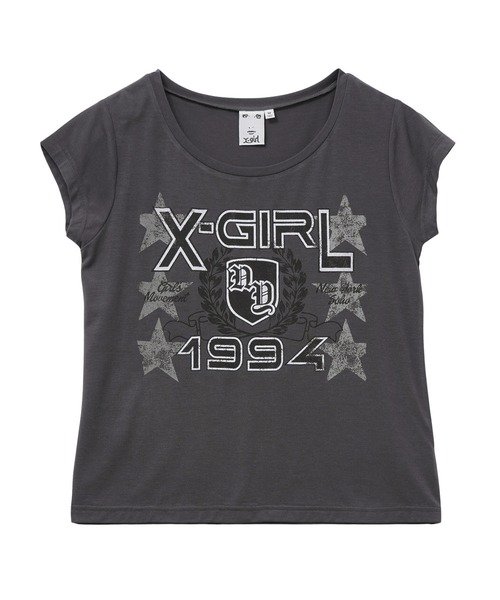 STAR AND EMBLEM S/S TEE（Tシャツ/カットソー）｜X-girl