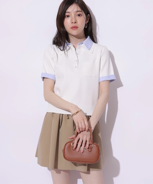 Rirandture（リランドチュール）の「ダブルカラーポロニット