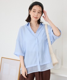 Green Parks | 裾レイヤードショートスリーブシャツ(シャツ/ブラウス)