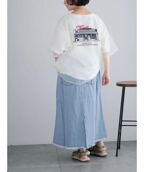 SM2(エスエムツー)の「オーガンジー刺繍TシャツSET(Tシャツ/カットソー・レディース・ベージュ/オフホワイト/チャコールグレー/カーキ・F)」の18枚目の写真