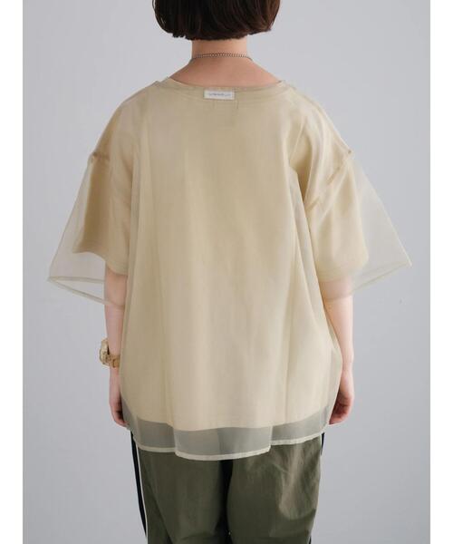 SM2(エスエムツー)の「オーガンジー刺繍TシャツSET(Tシャツ/カットソー・レディース・ベージュ/オフホワイト/チャコールグレー/カーキ・F)」の13枚目の写真