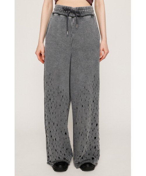 SLY（スライ）の「DAMAGE SW PT ダメージ スウェット パンツ（スウェットパンツ・レディース・杢グレー/ブラック系その他2・FREE）」の9枚目の写真