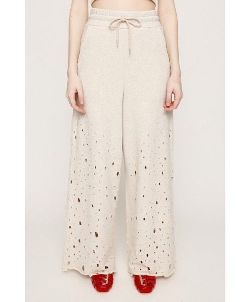 SLY（スライ）の「DAMAGE SW PT ダメージ スウェット パンツ（スウェットパンツ・レディース・杢グレー/ブラック系その他2・FREE）」の15枚目の写真