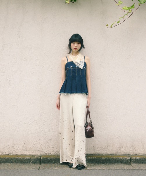 SLY（スライ）の「DAMAGE SW PT ダメージ スウェット パンツ（スウェットパンツ・レディース・杢グレー/ブラック系その他2・FREE）」の19枚目の写真