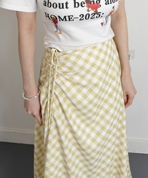 ギンガムチェック」に該当するスカート（イエロー/黄色系