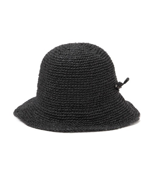 BAYFLOW（ベイフロー）の「[軽量で通気性◎]細編みペーパーハット（ハット・レディース・ベージュ/ブラック・FREE）」の10枚目の写真