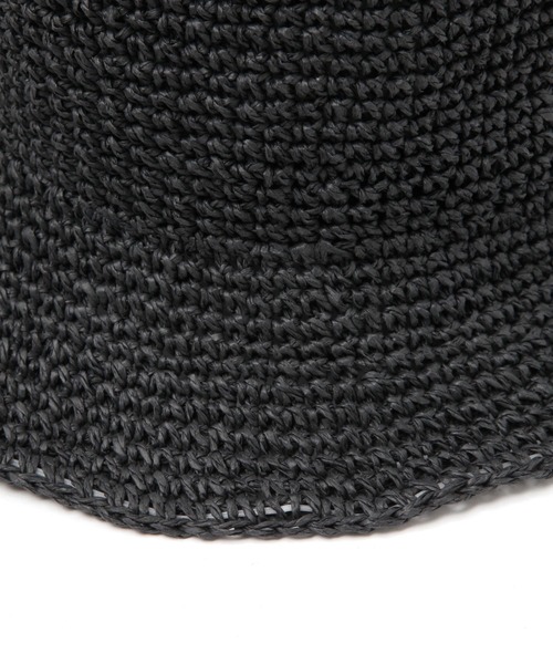 BAYFLOW（ベイフロー）の「[軽量で通気性◎]細編みペーパーハット（ハット・レディース・ベージュ/ブラック・FREE）」の14枚目の写真