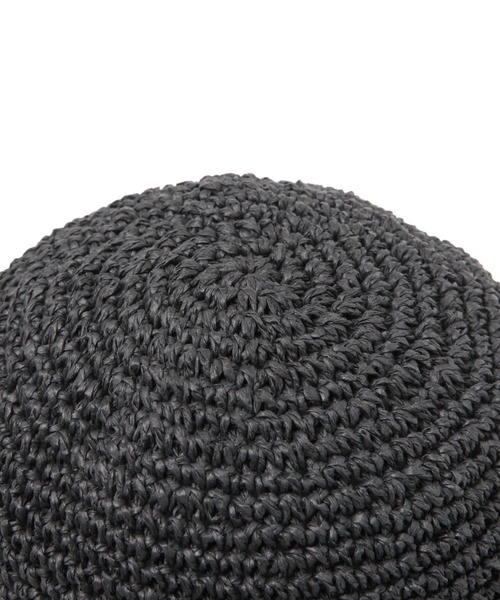 BAYFLOW（ベイフロー）の「[軽量で通気性◎]細編みペーパーハット（ハット・レディース・ベージュ/ブラック・FREE）」の15枚目の写真