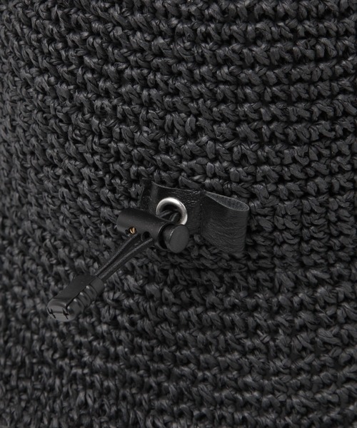 BAYFLOW（ベイフロー）の「[軽量で通気性◎]細編みペーパーハット（ハット・レディース・ベージュ/ブラック・FREE）」の16枚目の写真