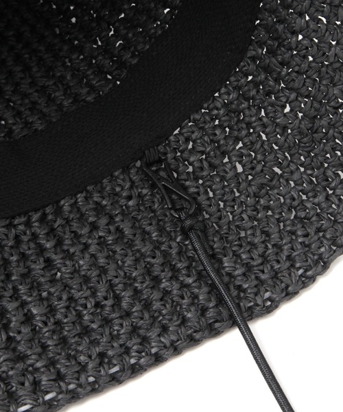 BAYFLOW（ベイフロー）の「[軽量で通気性◎]細編みペーパーハット（ハット・レディース・ベージュ/ブラック・FREE）」の17枚目の写真