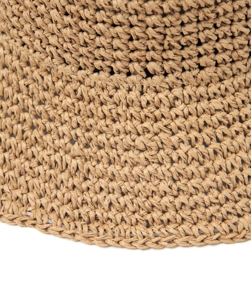 BAYFLOW（ベイフロー）の「[軽量で通気性◎]細編みペーパーハット（ハット・レディース・ベージュ/ブラック・FREE）」の18枚目の写真