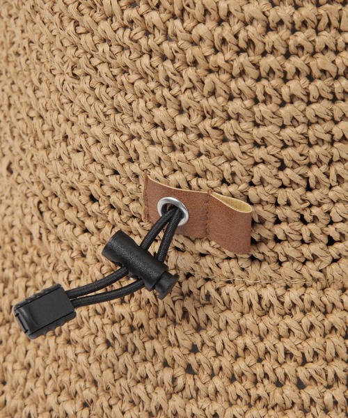 BAYFLOW（ベイフロー）の「[軽量で通気性◎]細編みペーパーハット（ハット・レディース・ベージュ/ブラック・FREE）」の19枚目の写真