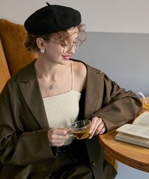 BONLECILL noir | 【BONLECILL noir】カップ付き総レースベアキャミソール／ブラトップ(キャミソール)