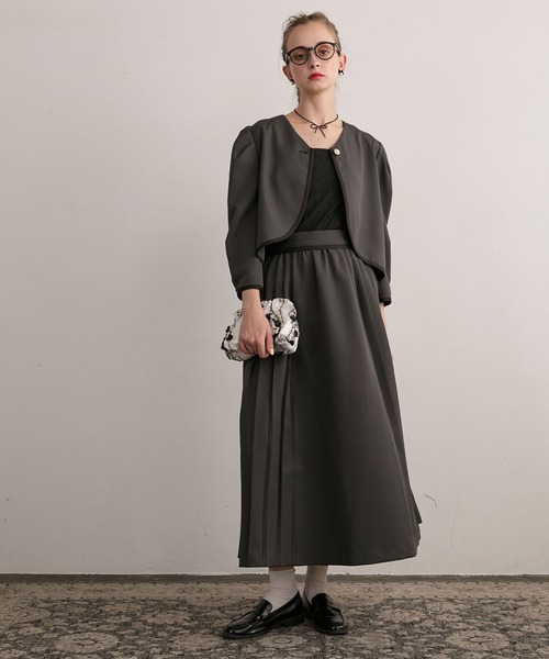 BONLECILL noir（ボンルシールノワール）の「【BONLECILL noir】カップ付き総レースベアキャミソール／ブラトップ（キャミソール・レディース・オフホワイト/ブラック/アイボリー・FREE）」の16枚目の写真