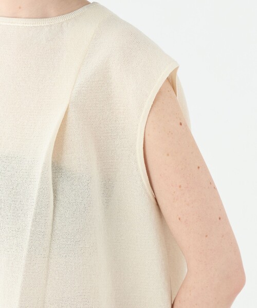 BALLSEY（ボールジィ）の「レーステープコンビ タックプルオーバー（ニット/セーター・レディース・ブラック/アイボリー・S）」の8枚目の写真