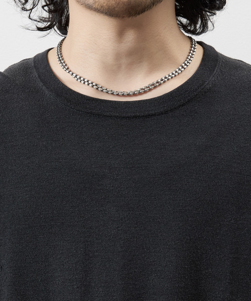 HARIM ハリム / NARROW OVAL BOWL CHAIN W-NECKLACE シルバー925ナロー