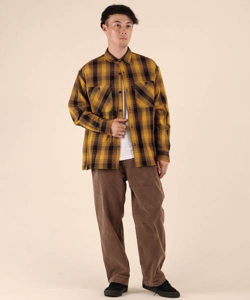 ムラサキスポーツ(ムラサキスポーツ)の「【ムラサキスポーツ限定】DEAR LAUREL/ディアローレル HEAVY FLANNEL SHIRT ネルシャツ チェック柄 D25F-2601(シャツ/ブラウス・メンズ・マスタード/ネイビー/ターコイズブルー/オフホワイト・XL/L/M)」の19枚目の写真