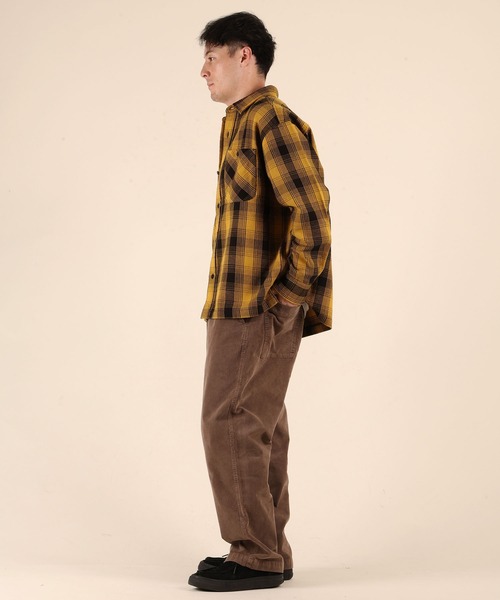 ムラサキスポーツ(ムラサキスポーツ)の「【ムラサキスポーツ限定】DEAR LAUREL/ディアローレル HEAVY FLANNEL SHIRT ネルシャツ チェック柄 D25F-2601(シャツ/ブラウス・メンズ・マスタード/ネイビー/ターコイズブルー/オフホワイト・XL/L/M)」の20枚目の写真