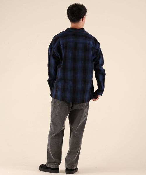 ムラサキスポーツ(ムラサキスポーツ)の「【ムラサキスポーツ限定】DEAR LAUREL/ディアローレル HEAVY FLANNEL SHIRT ネルシャツ チェック柄 D25F-2601(シャツ/ブラウス・メンズ・マスタード/ネイビー/ターコイズブルー/オフホワイト・XL/L/M)」の12枚目の写真