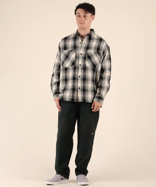 ムラサキスポーツ(ムラサキスポーツ)の「【ムラサキスポーツ限定】DEAR LAUREL/ディアローレル HEAVY FLANNEL SHIRT ネルシャツ チェック柄 D25F-2601(シャツ/ブラウス・メンズ・マスタード/ネイビー/ターコイズブルー/オフホワイト・XL/L/M)」の7枚目の写真