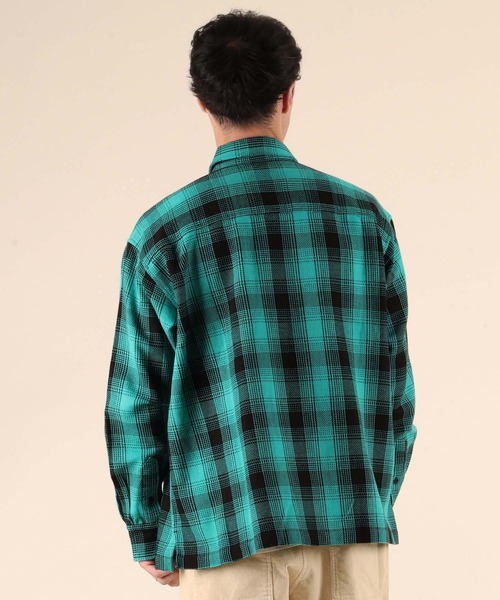 ムラサキスポーツ(ムラサキスポーツ)の「【ムラサキスポーツ限定】DEAR LAUREL/ディアローレル HEAVY FLANNEL SHIRT ネルシャツ チェック柄 D25F-2601(シャツ/ブラウス・メンズ・マスタード/ネイビー/ターコイズブルー/オフホワイト・XL/L/M)」の14枚目の写真