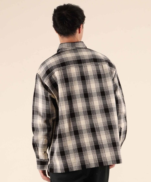 ムラサキスポーツ(ムラサキスポーツ)の「【ムラサキスポーツ限定】DEAR LAUREL/ディアローレル HEAVY FLANNEL SHIRT ネルシャツ チェック柄 D25F-2601(シャツ/ブラウス・メンズ・マスタード/ネイビー/ターコイズブルー/オフホワイト・XL/L/M)」の6枚目の写真