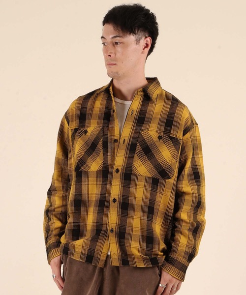 ムラサキスポーツ(ムラサキスポーツ)の「【ムラサキスポーツ限定】DEAR LAUREL/ディアローレル HEAVY FLANNEL SHIRT ネルシャツ チェック柄 D25F-2601(シャツ/ブラウス・メンズ・マスタード/ネイビー/ターコイズブルー/オフホワイト・XL/L/M)」の17枚目の写真