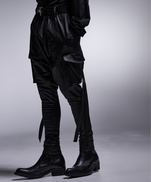 kiryuyrik（キリュウキリュウ）の「Kiryuyrik/キリュウキリュウ/Chintz High Tension Jersey Sarrouel Pants（その他パンツ・メンズ・ブラック・MEDIUM/SMALL/LARGE）」の2枚目の写真