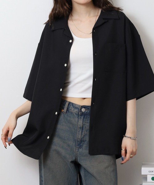 Open Collar Wide shirt — свободная рубашка без воротника